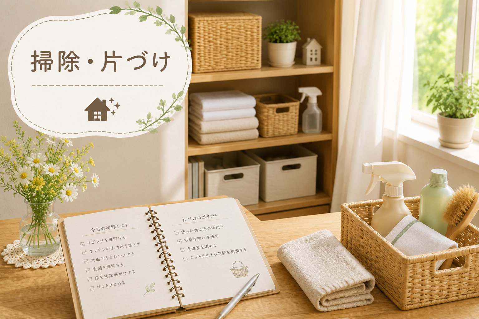 掃除・片づけ